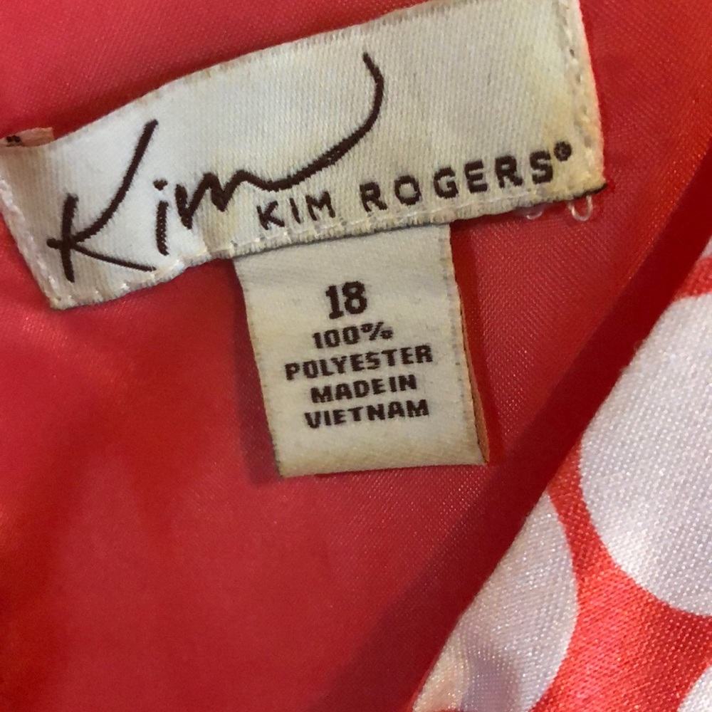 This is a Kim Rogers size 18 dress - Picture 3 of 4